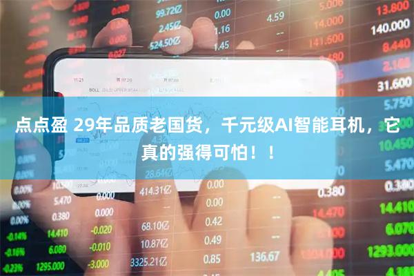 点点盈 29年品质老国货，千元级AI智能耳机，它真的强得可怕！！