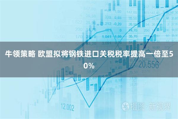 牛领策略 欧盟拟将钢铁进口关税税率提高一倍至50%