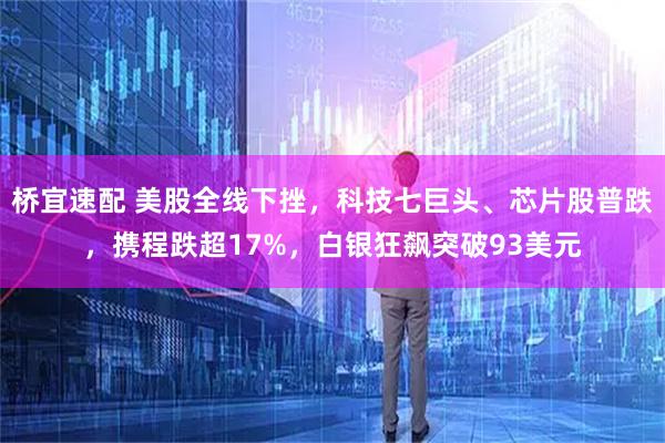 桥宜速配 美股全线下挫，科技七巨头、芯片股普跌，携程跌超17%，白银狂飙突破93美元